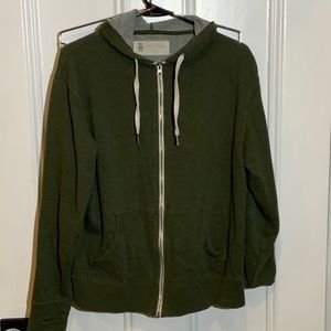 French Teddy Zip Up Hoodie Size M